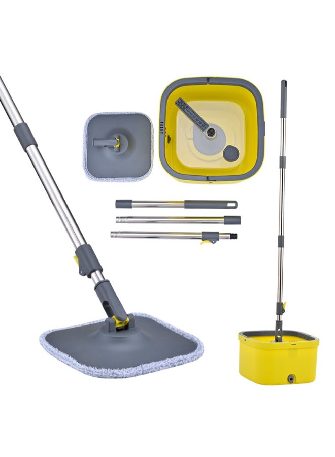 PAACHU 360° Flat Spin Mop with Bucket – Durable Design, Adjustable Handle, Microfiber Pad-2.9L - Image 2